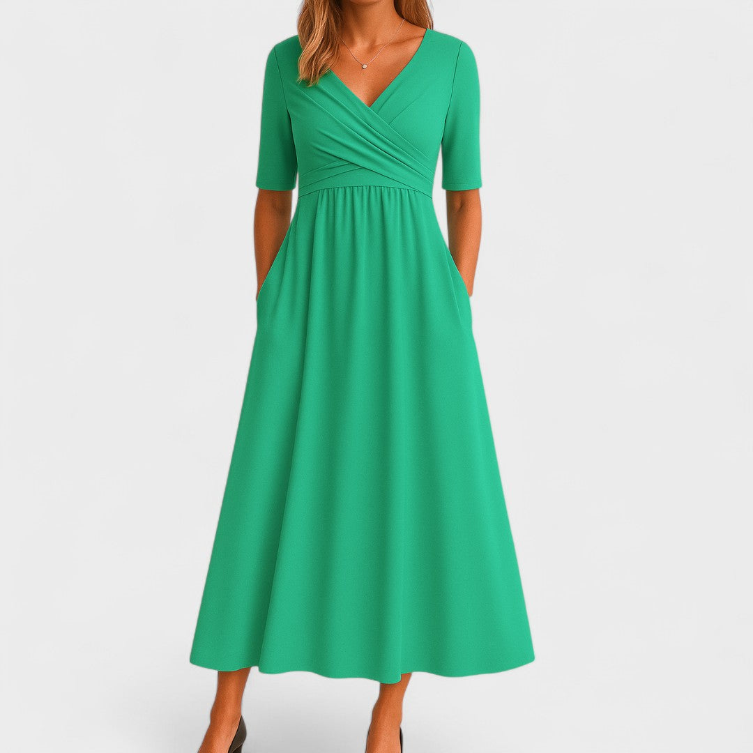 Claribel | Chic Midi Dress – Classic Elegance Meets Daily Comfort