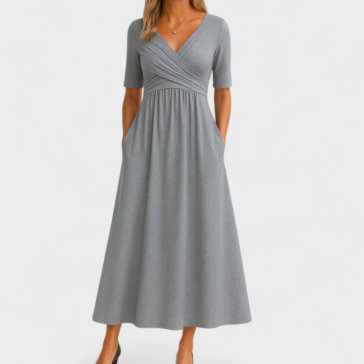 Claribel | Chic Midi Dress – Classic Elegance Meets Daily Comfort