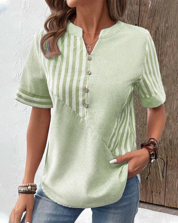 Helene | Women's Soft Striped Blouse