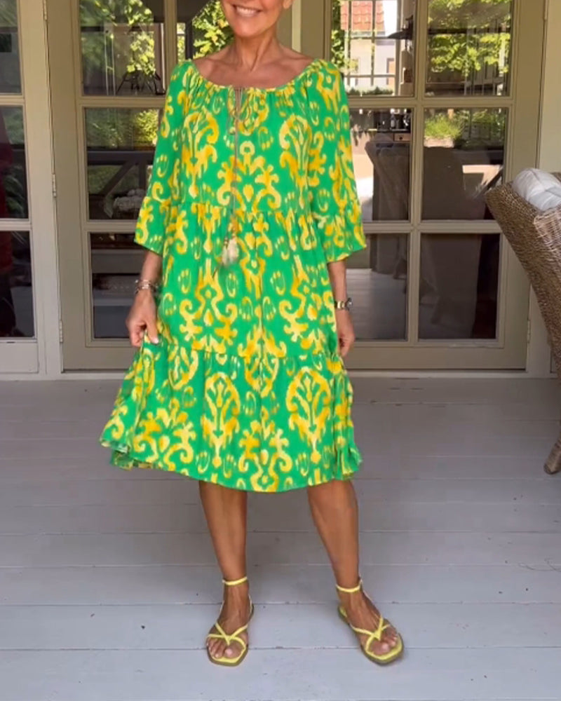 Rica - Casual Printed Dress