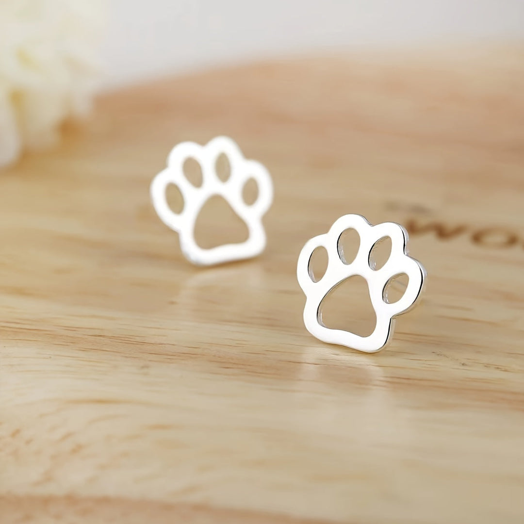 Paw Design Gold Look Earrings Gitte I Rosendal