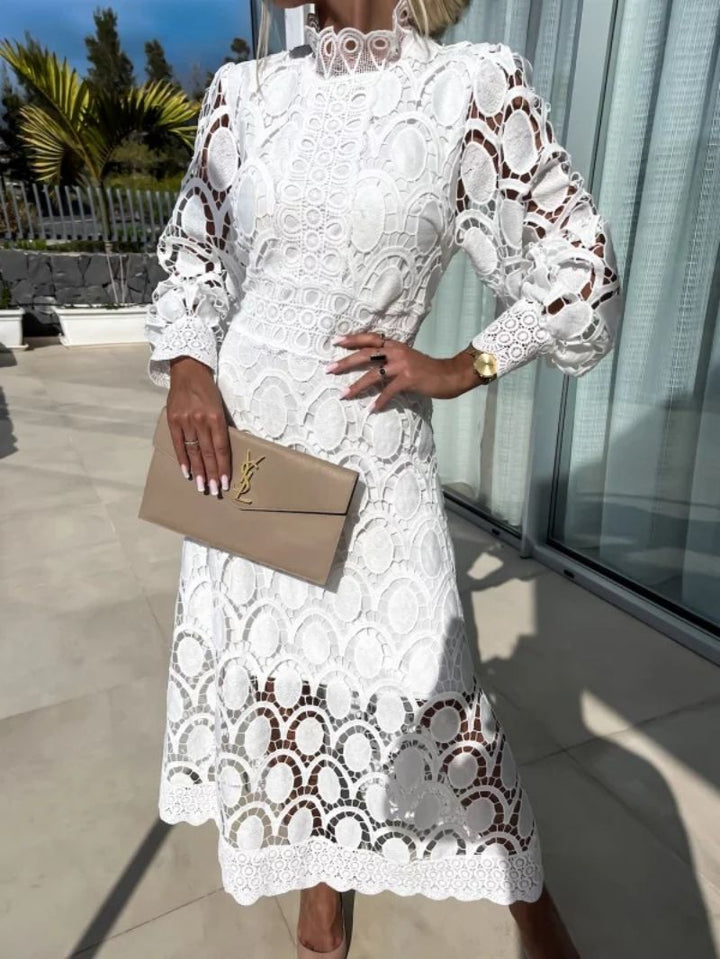 Georgina™ | Stylish French Lace Dress
