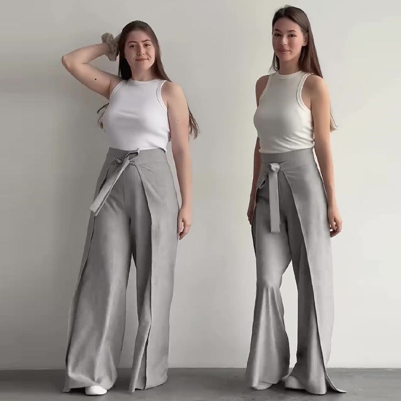 Valentina™ | Wide Linen Pants