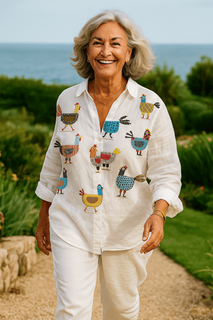 Ingrid | Fun and Flirty Hen Blouse