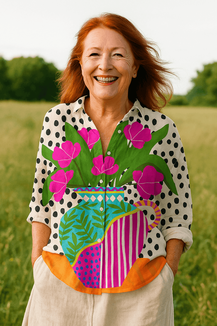 Amara | Floral Elegance Blouse