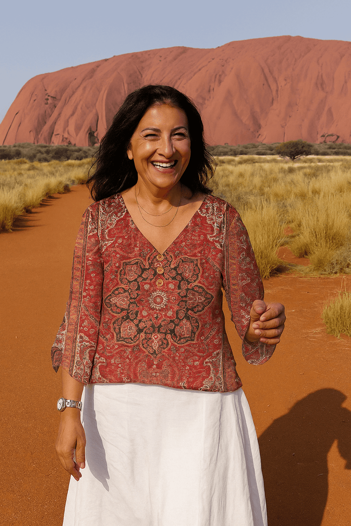 Jillian | Retro Bohemian Top