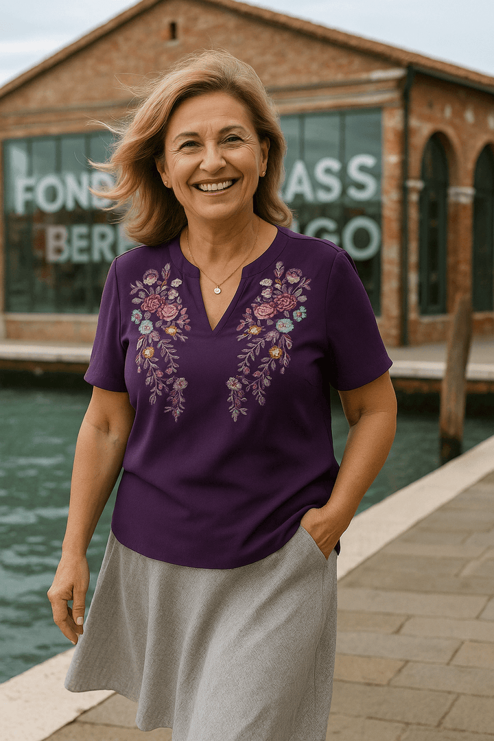 Kasia | Chic Embroidered Blouse