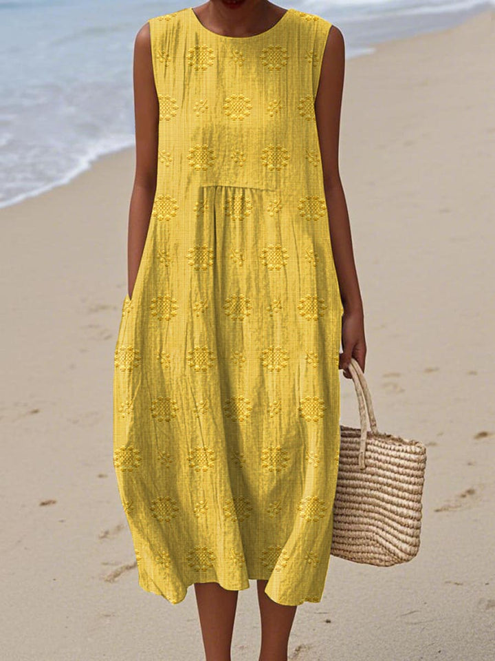 Leena - Sleeveless Midi Dress – Airy Freedom, Everyday Charm