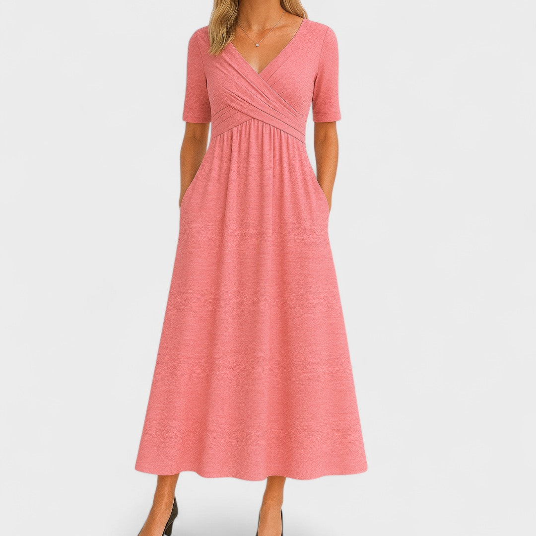 Claribel | Chic Midi Dress – Classic Elegance Meets Daily Comfort