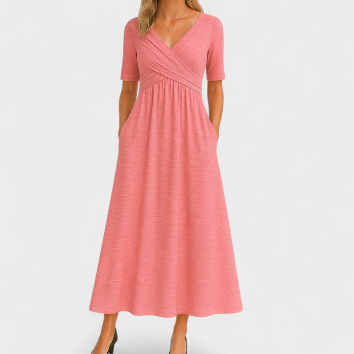 Claribel | Chic Midi Dress – Classic Elegance Meets Daily Comfort