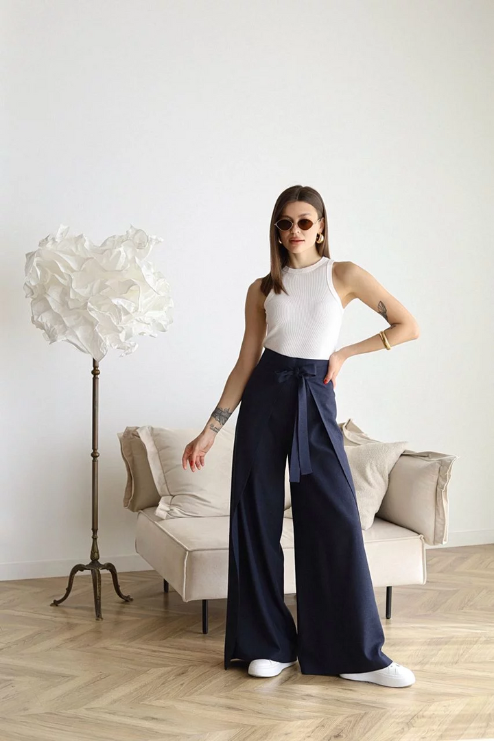 Valentina™ | Wide Linen Pants