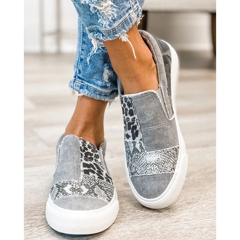 Judie Chic Patchwork Loafers