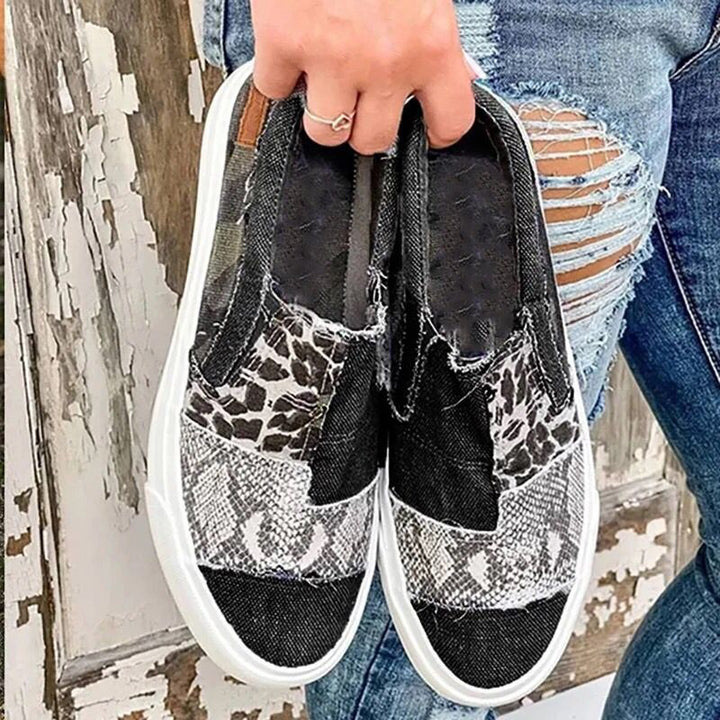 Judie Chic Patchwork Loafers