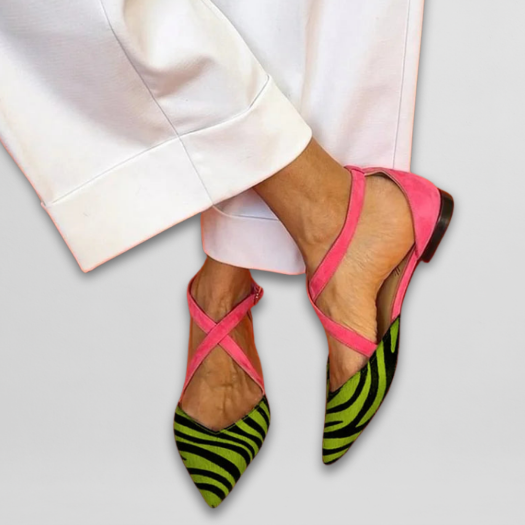 Elisa™ | Strapped Ballerina Flats