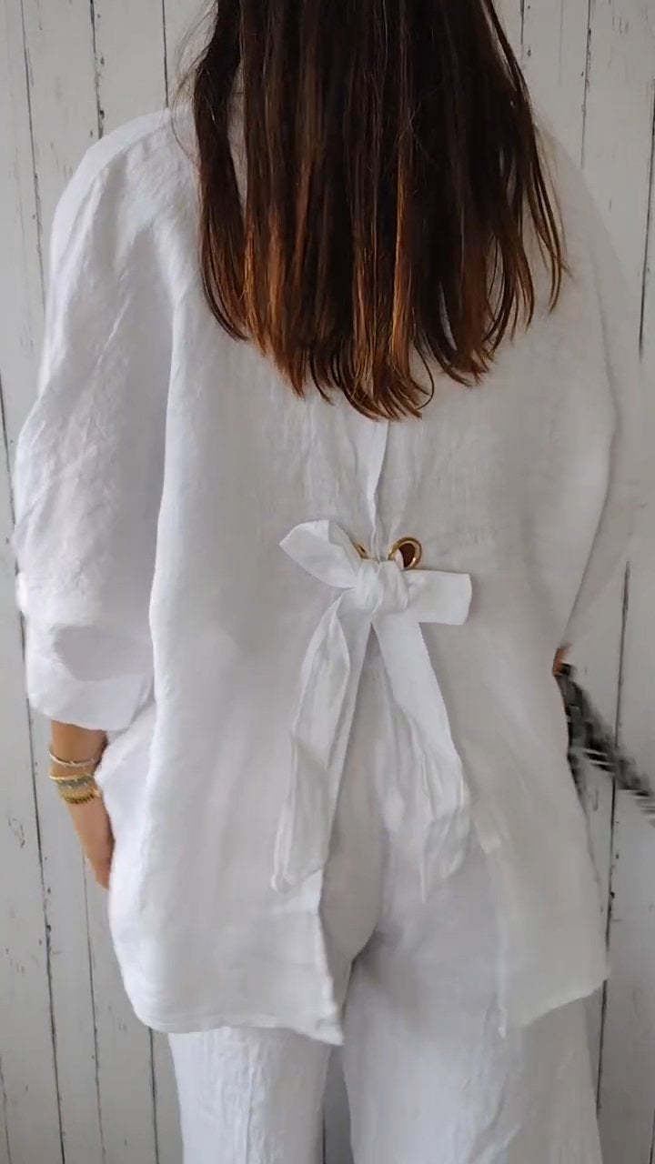 Ivy Tie-Back Blouse