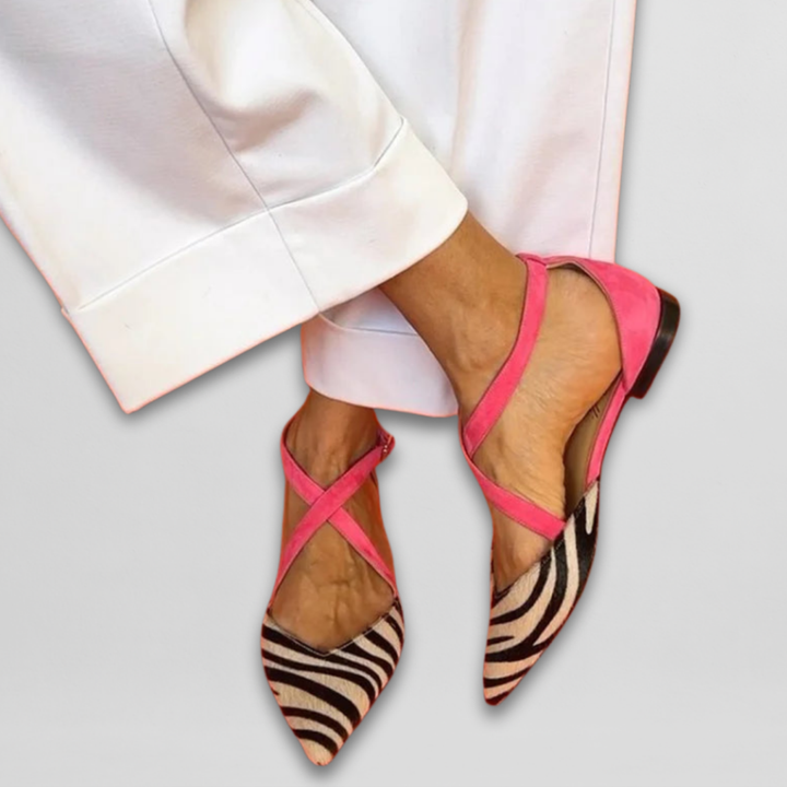 Elisa™ | Strapped Ballerina Flats