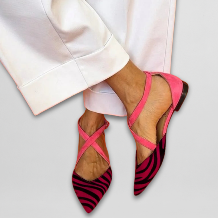 Elisa™ | Strapped Ballerina Flats