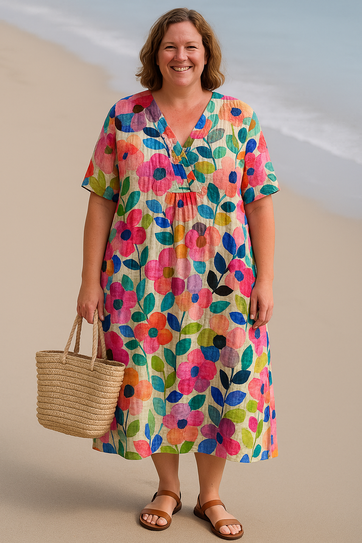 Blossom | Floral Print Tummy-Enhancing Dress