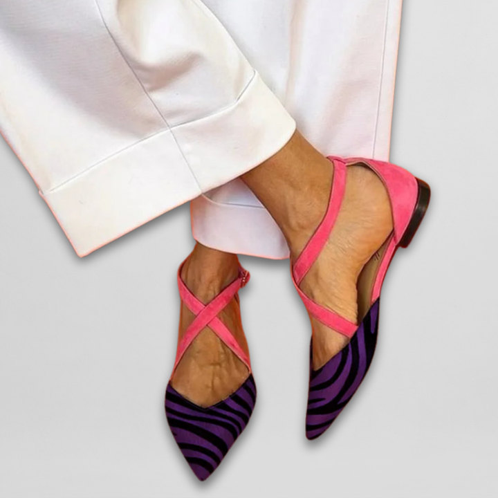 Elisa™ | Strapped Ballerina Flats