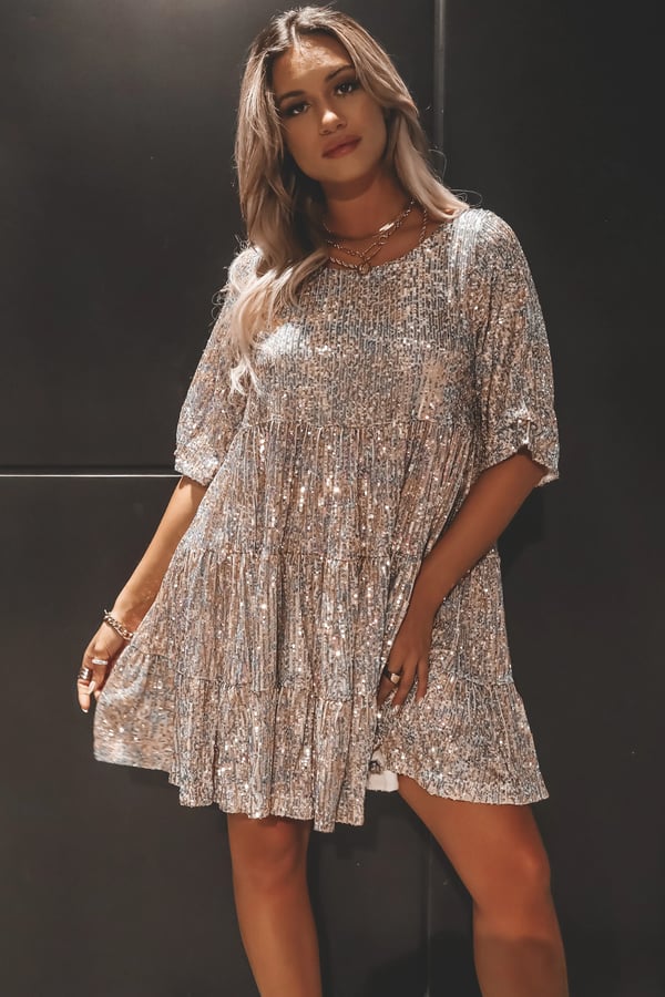 Barbra | Casual Sequin Dress for Summer Parties