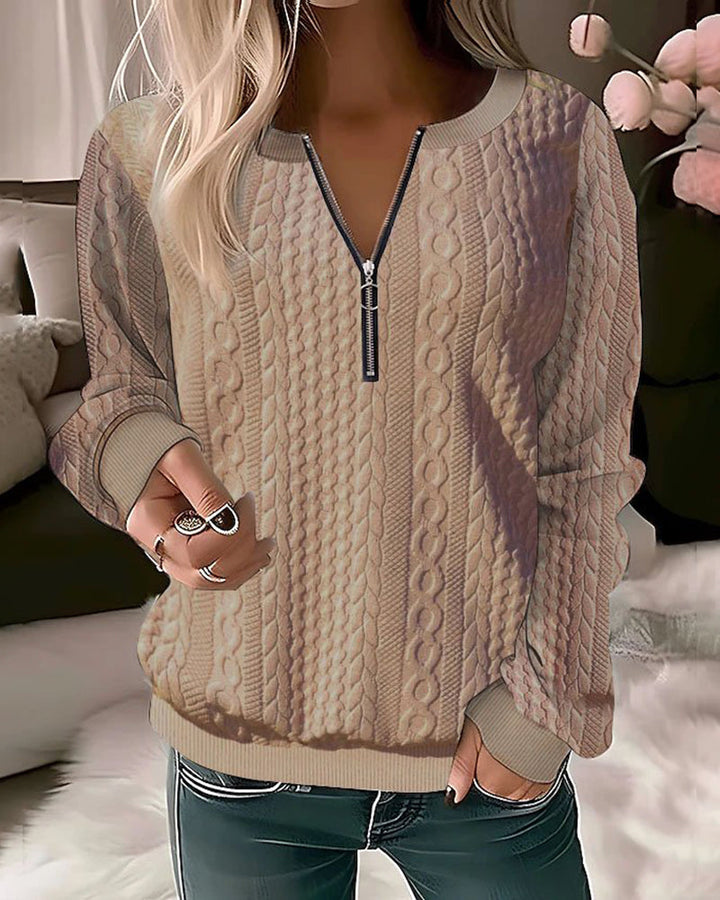 Birgitta Jumper with Zipper