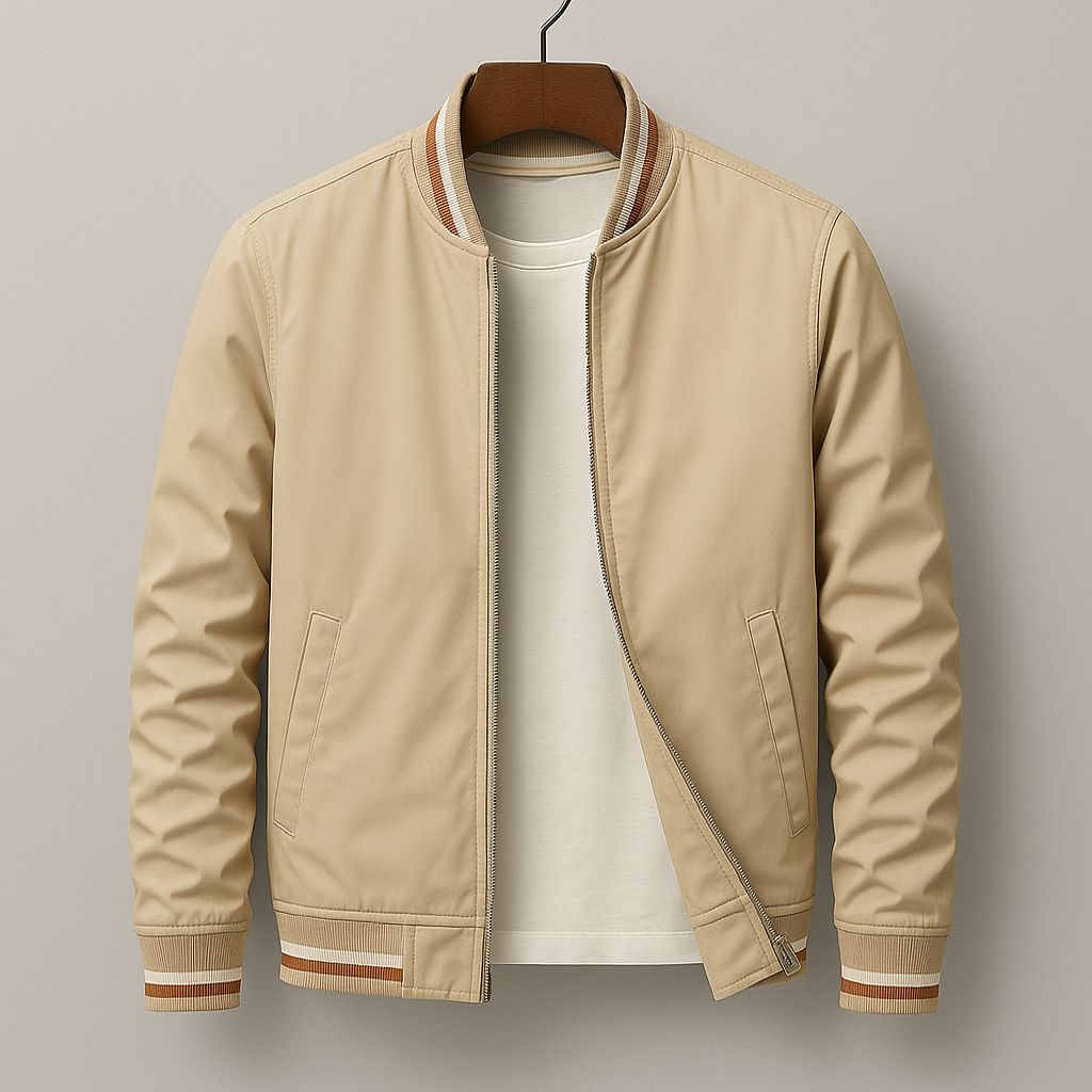 Gleb – Stylish Bomber Jacket with Stripes