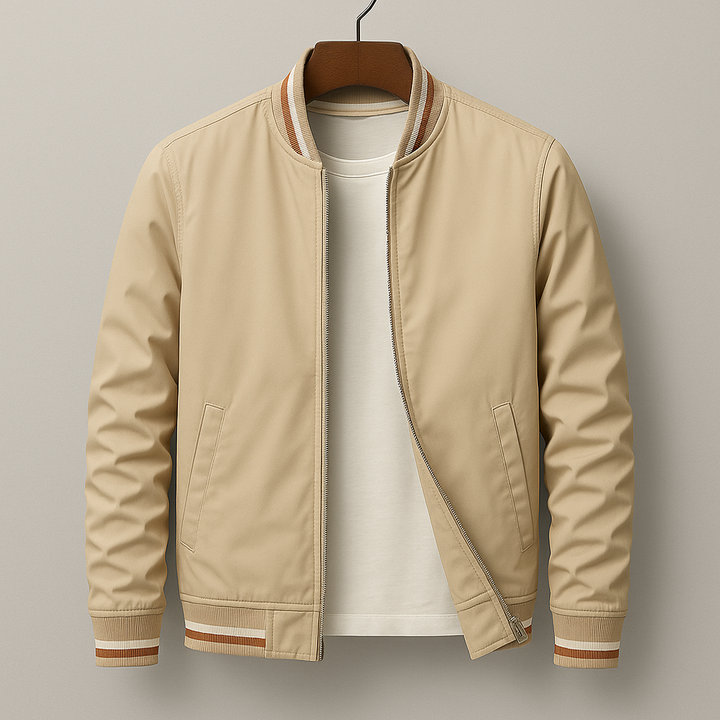Gleb – Stylish Bomber Jacket with Stripes