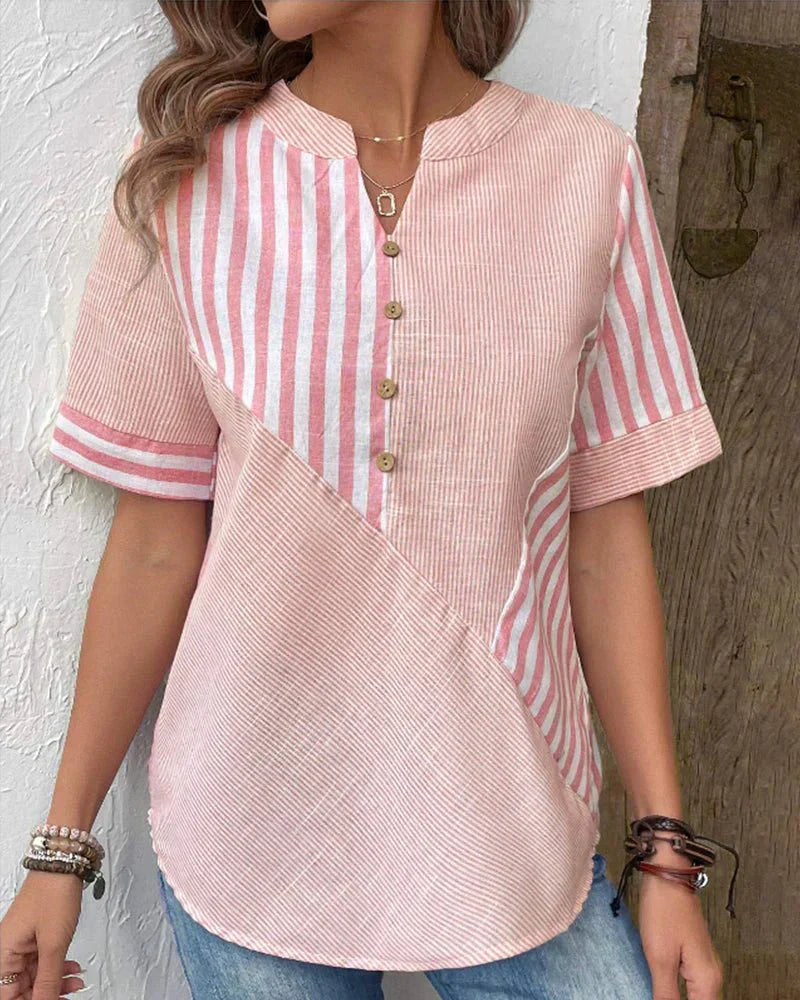 Helene | Women's Soft Striped Blouse