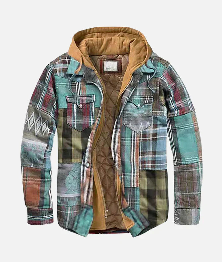 Jayden™ | Stylish Patchwork Plaid Jacket