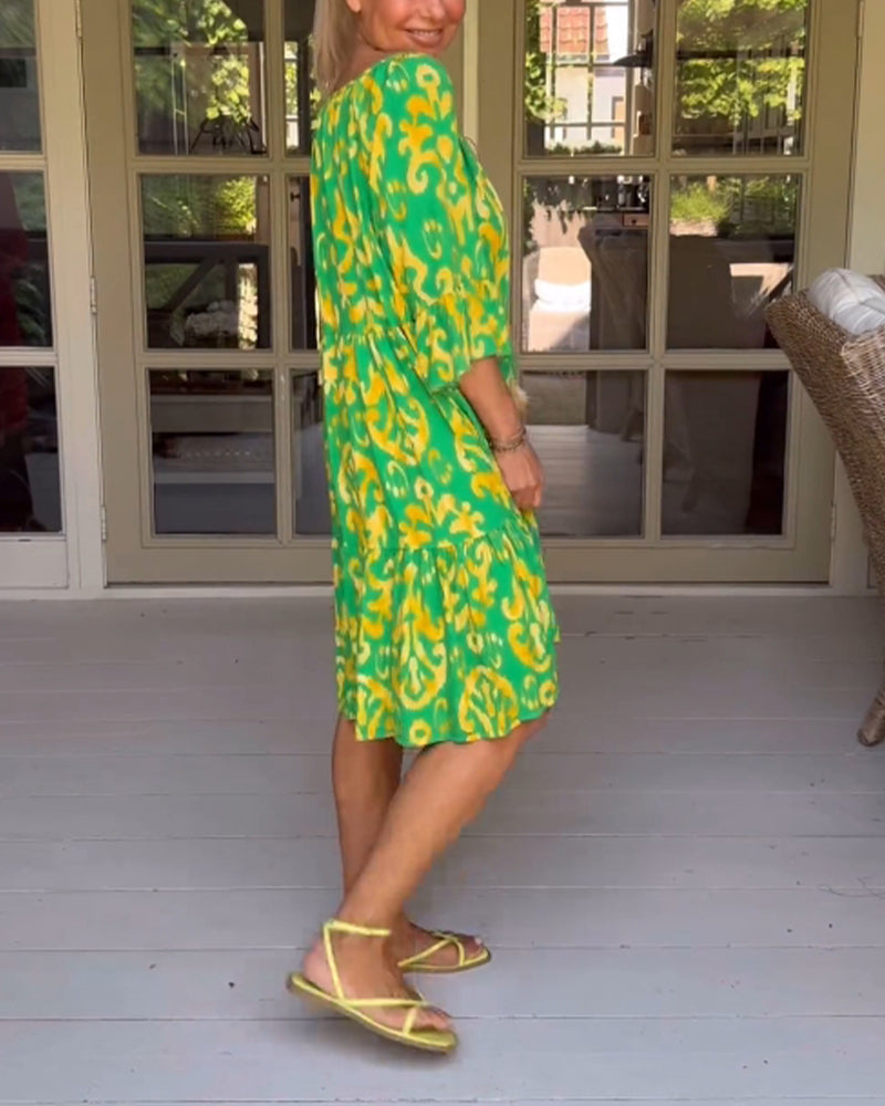 Rica - Casual Printed Dress