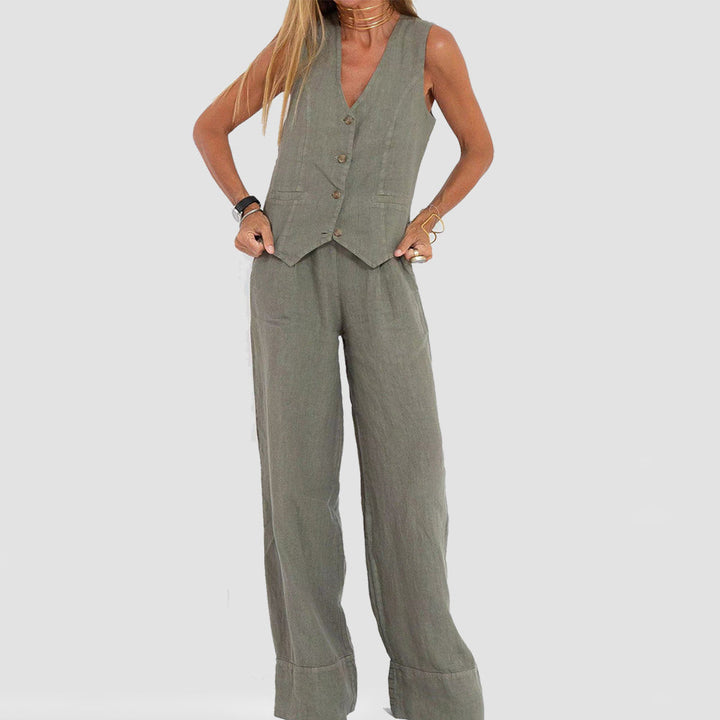 Celine Vest & Pants Set
