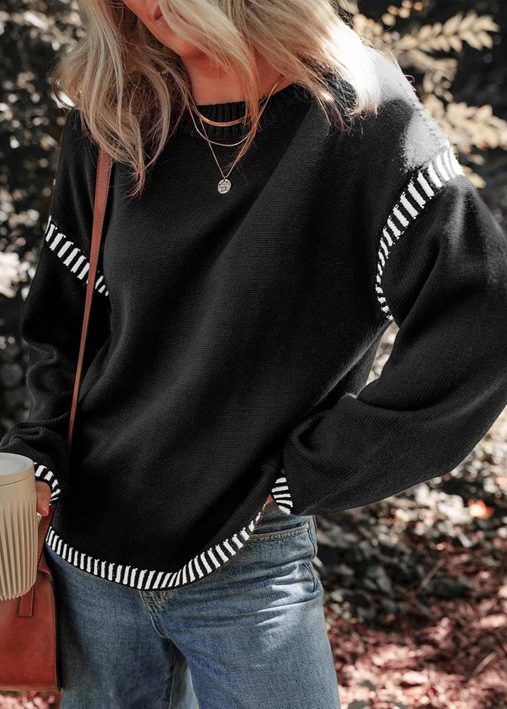 Meola | Stylish Two-Tone Sweater