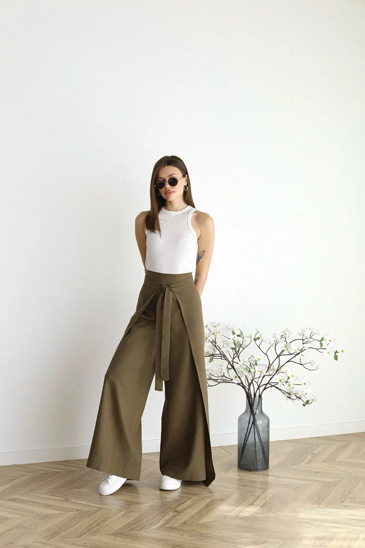 Valentina™ | Wide Linen Pants