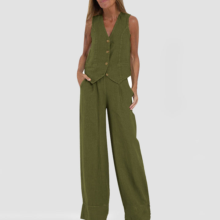Celine Vest & Pants Set