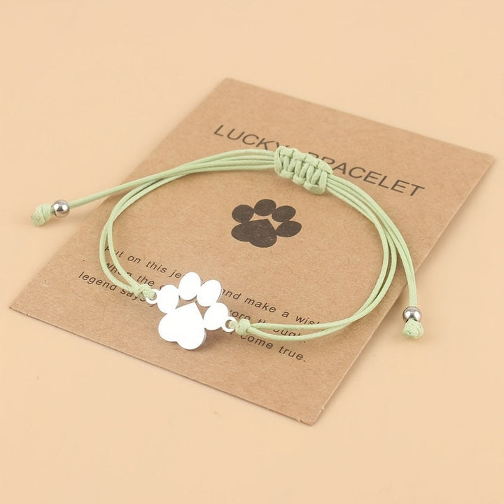 Lucky Paw Bracelet with Adjustable Cord Birgitte in Rosendal