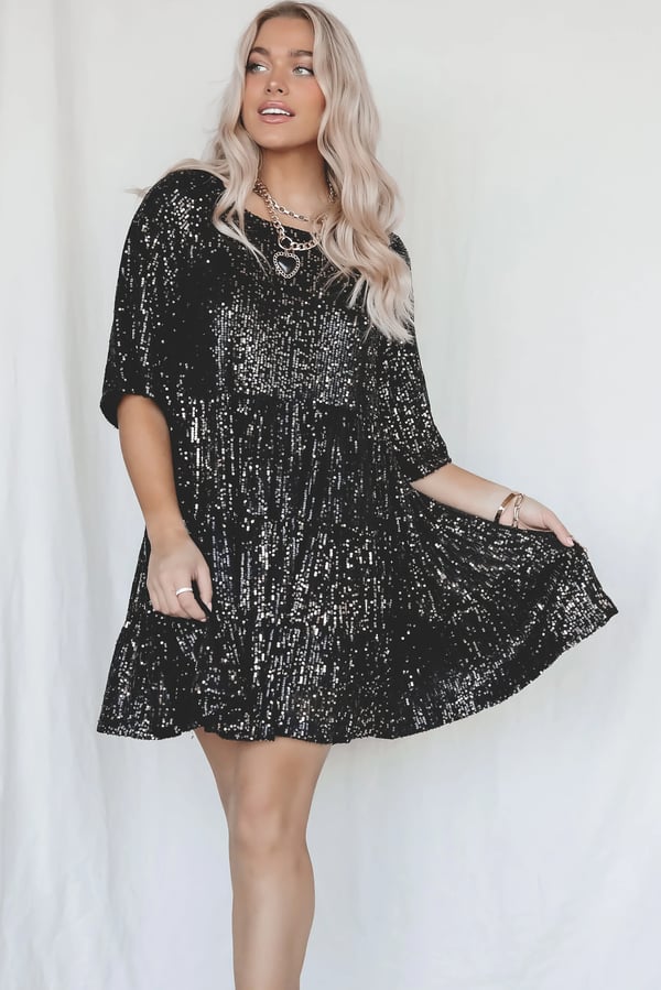 Barbra | Casual Sequin Dress for Summer Parties