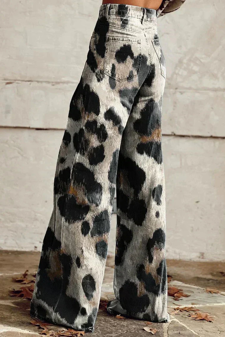 Leona | Retro Flared Trousers