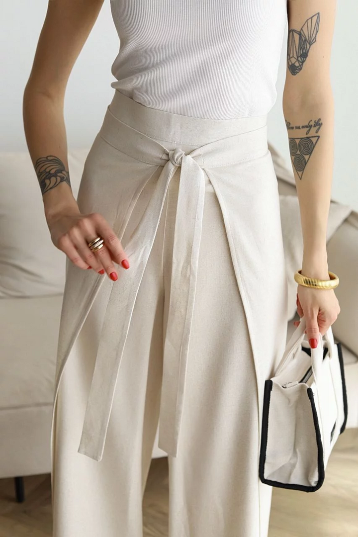 Valentina™ | Wide Linen Pants