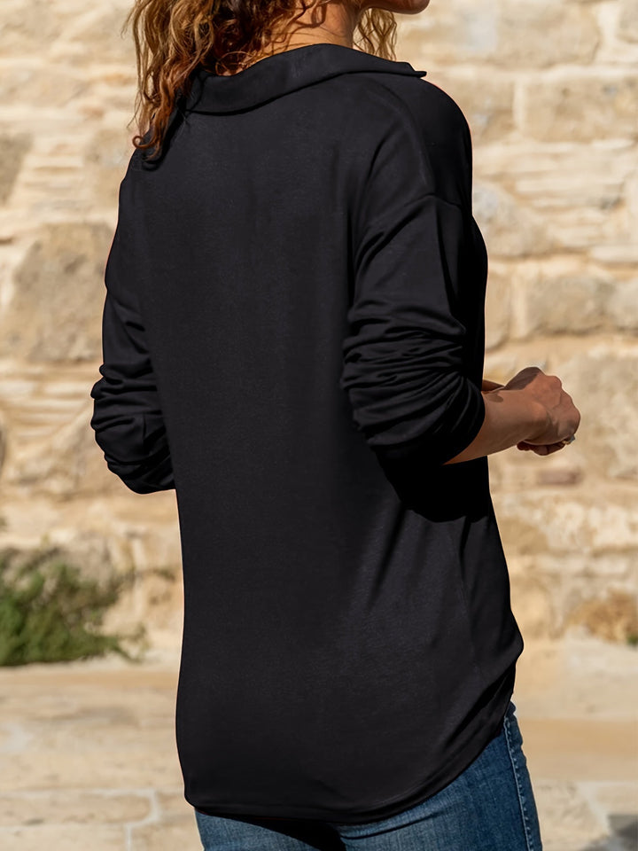 Charlene | Elegant Long-Sleeve Top