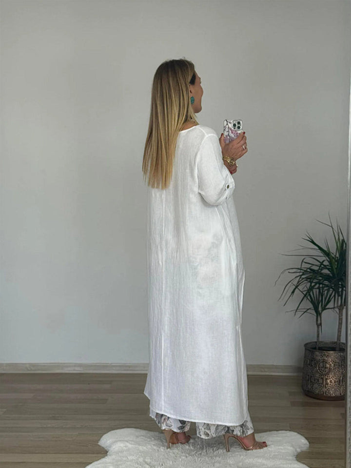 Evangelista™ | Long-sleeved Top And Printed Pants Set