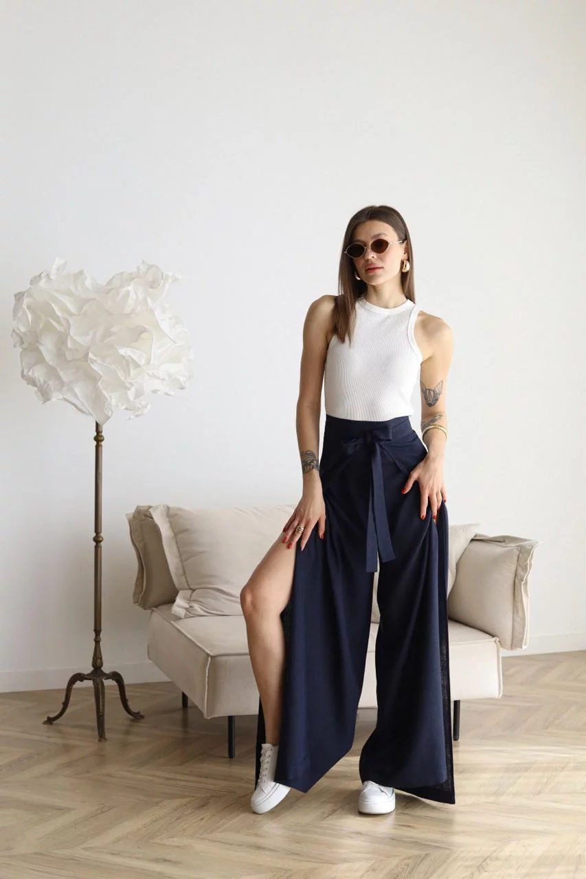 Valentina™ | Wide Linen Pants