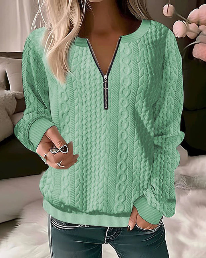 Birgitta Jumper with Zipper