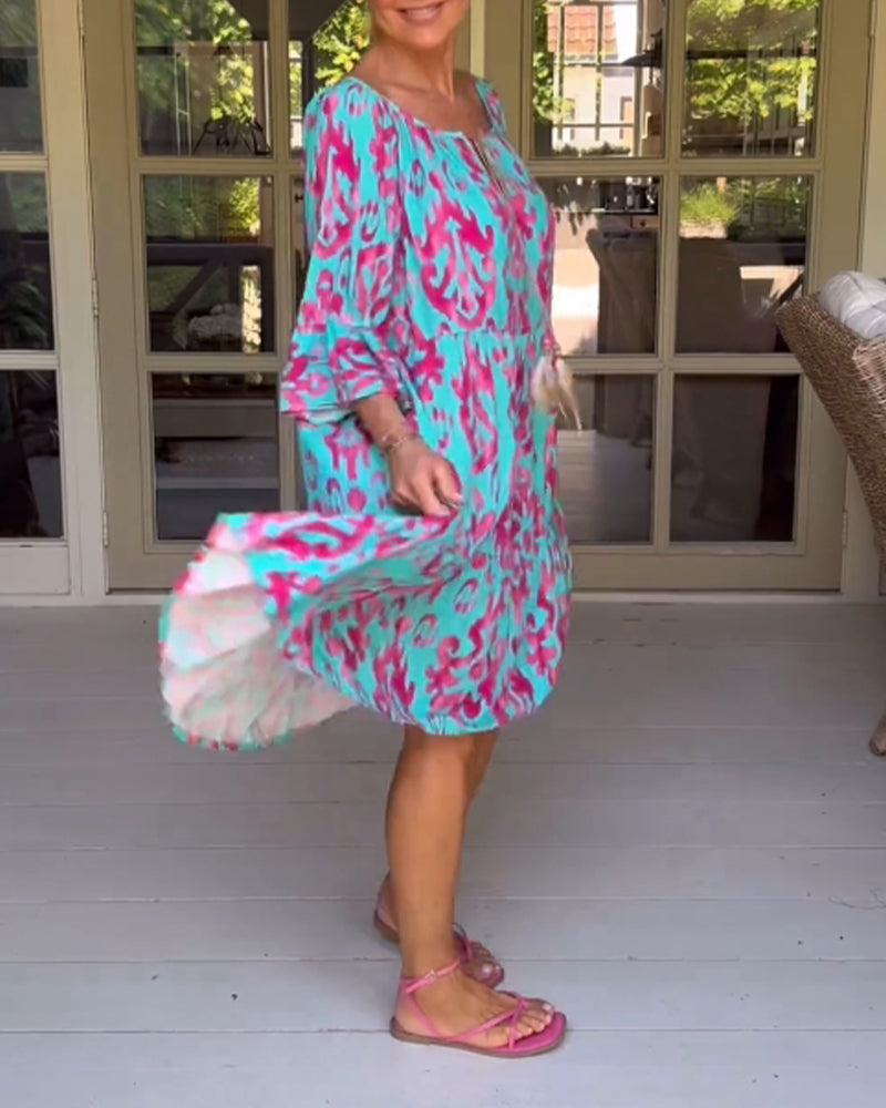 Rica - Casual Printed Dress