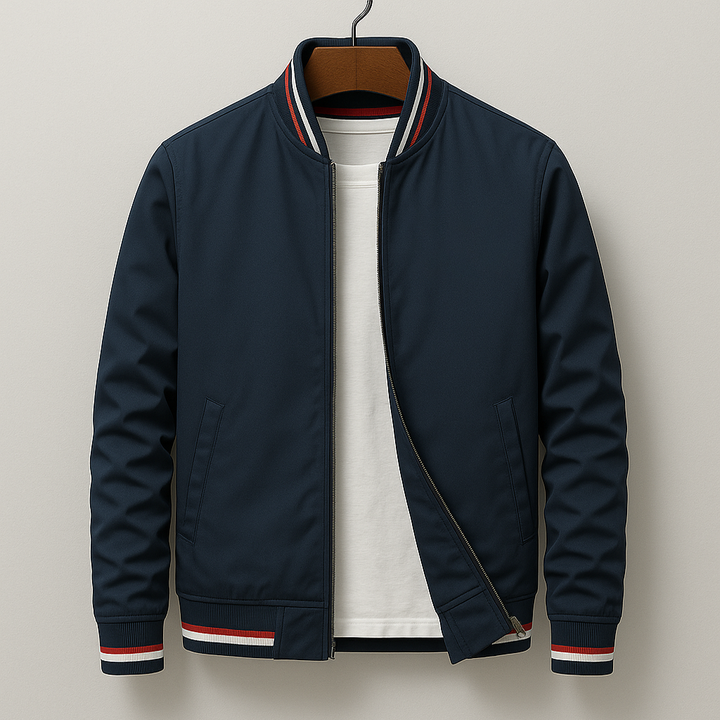 Gleb – Stylish Bomber Jacket with Stripes