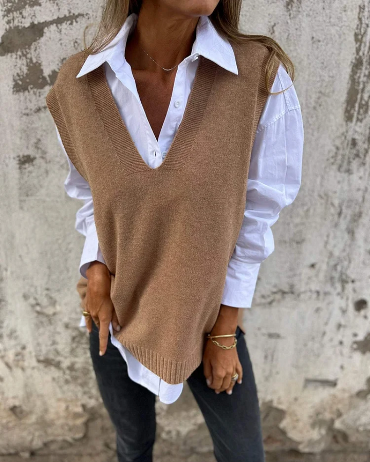 ALISA - Knit Sweater Vest