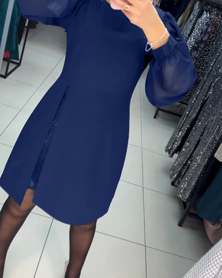 Lina | Elegant Solid-Coloured Dress