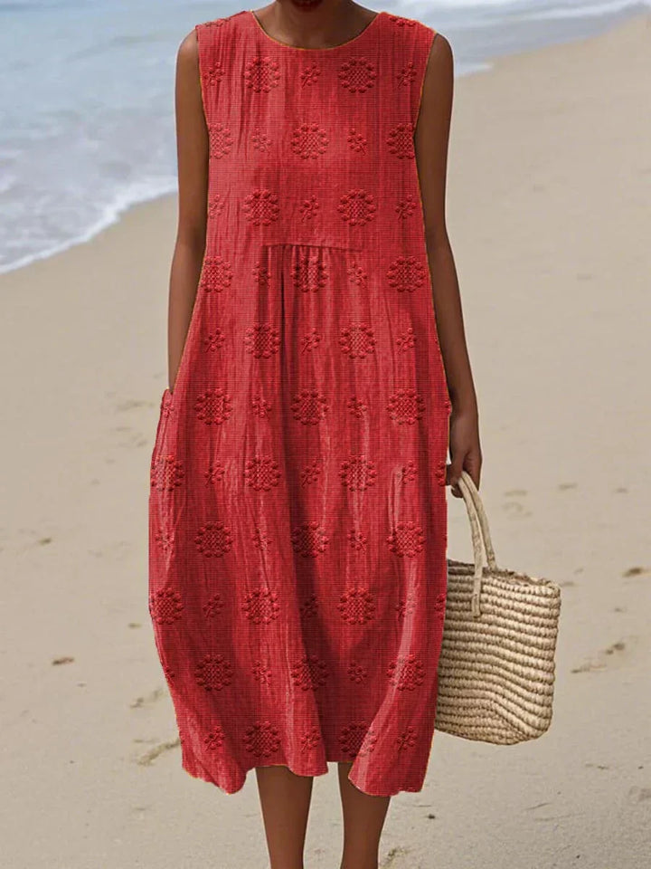 Leena - Sleeveless Midi Dress – Airy Freedom, Everyday Charm