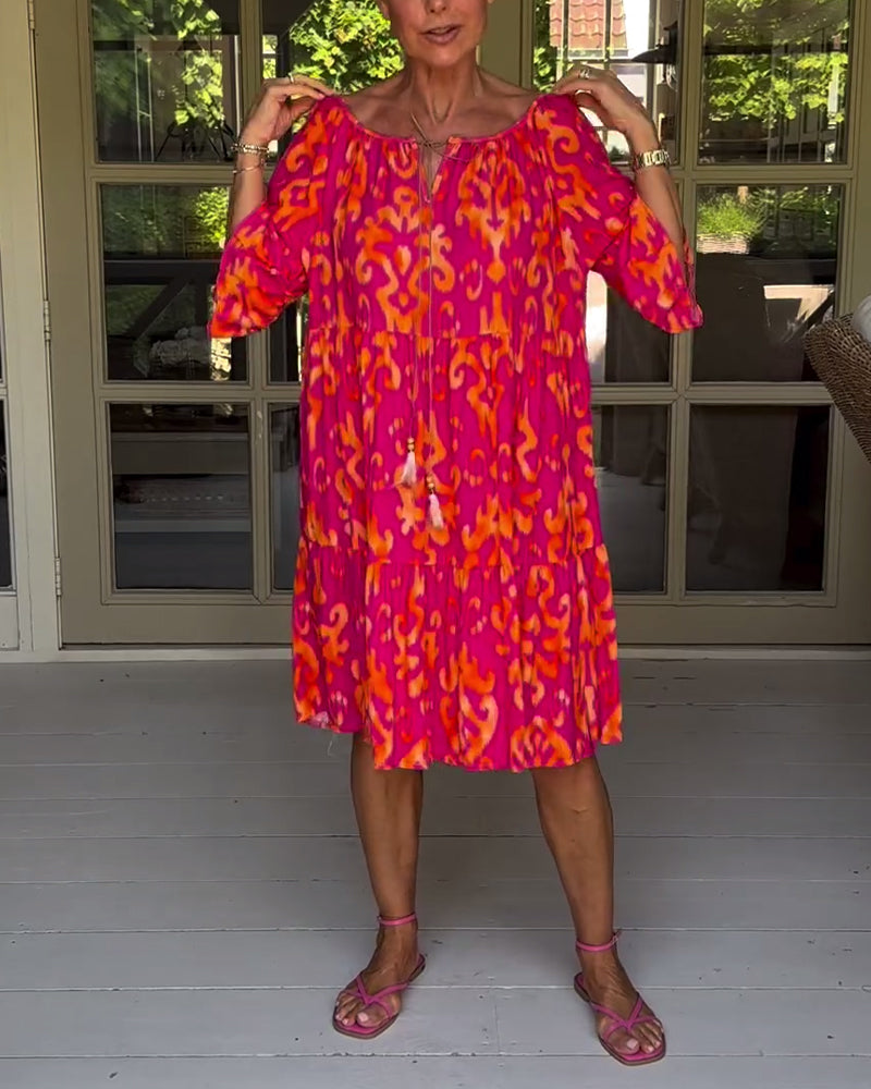 Rica - Casual Printed Dress