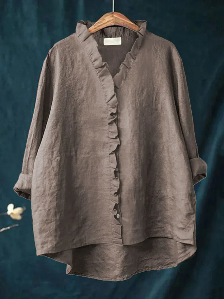 Sanela - Casual Ruffles Shirt