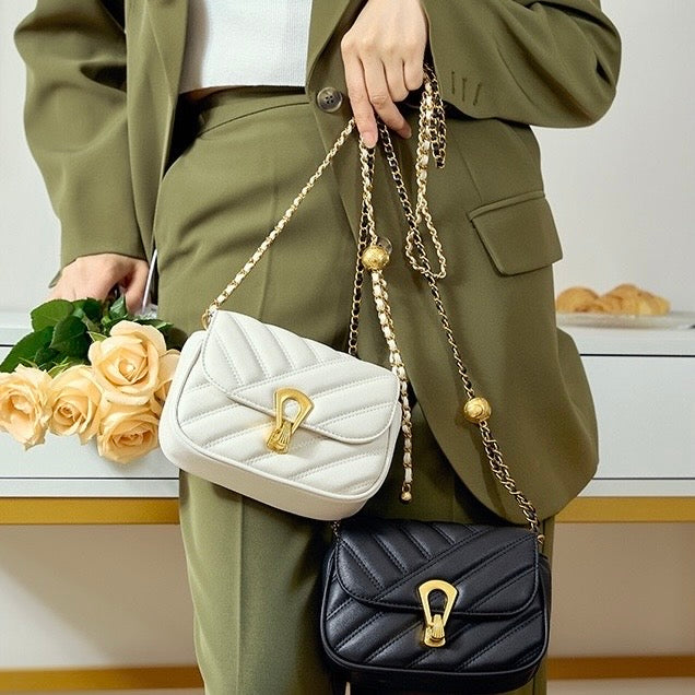 Yarrah | Genuine Leather Mini Chain Shoulder Bag